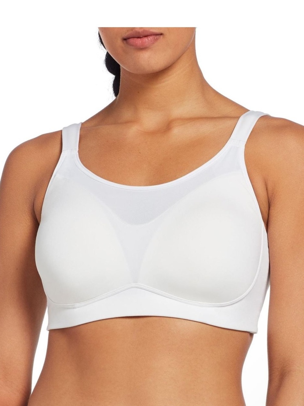 CALIA Women's GO ALL OUT Breathable High Support Sports Bra White - 34D NWT